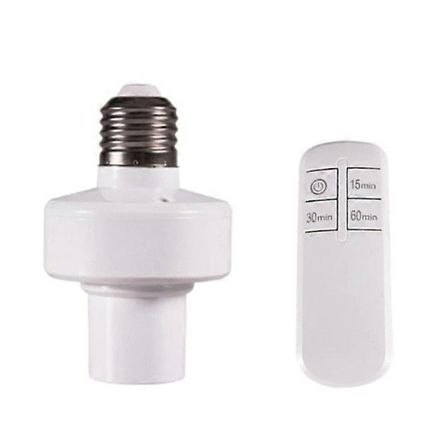 E27 Lamp Holder Wireless Remote Control with 220V Power Switch Socket Remote Control Timing Switch Lamps