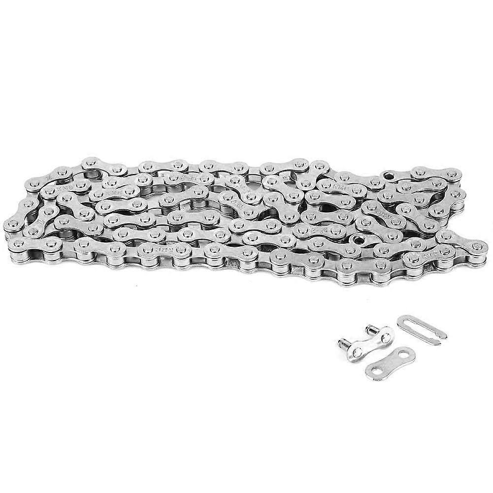 Bicycle Chain, Single Speed Bike Chain Durability High Carbon Stainless Steel