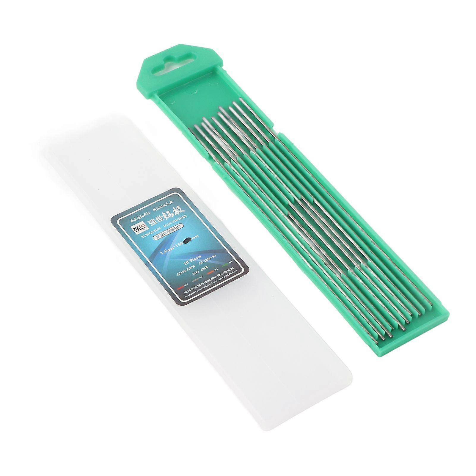 10pcs WC20 Cerium Tungsten Electrode Gray Tip for DC TIG Welding Machine (1.6x150mm)