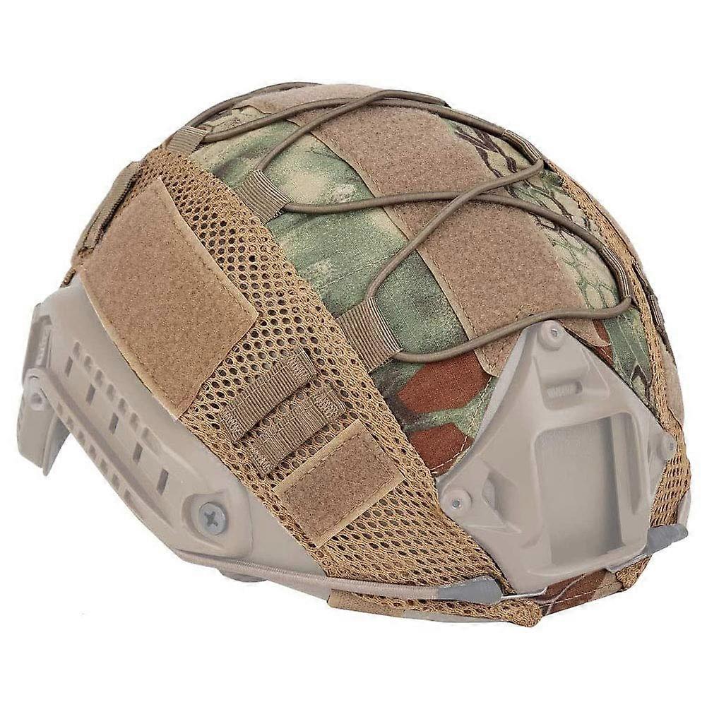 Helmet Cover Mesh Camouflage MAD Style One Size Fits Most For Outdoor Airsoft Paintball Gear