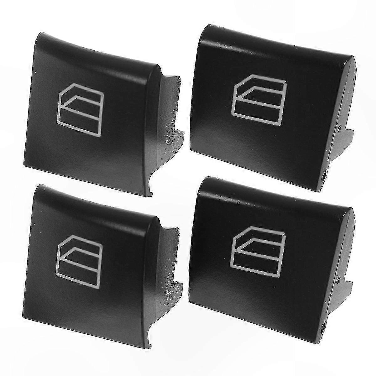 Window Switch Repair Button Caps Compatible with ML GL R Class W164 X164 - 4 Pack Replacement