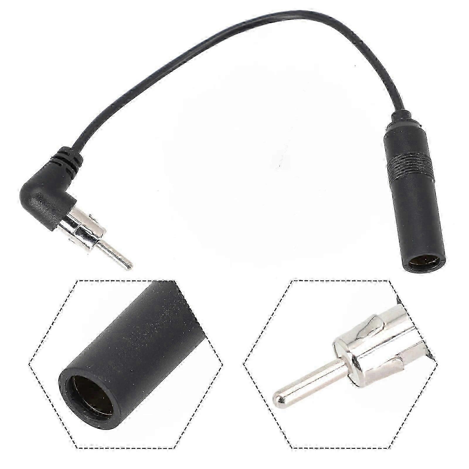 Car FM/AM Antenna Adapter - Durable ABS Radio Extension for Most Vehicles
