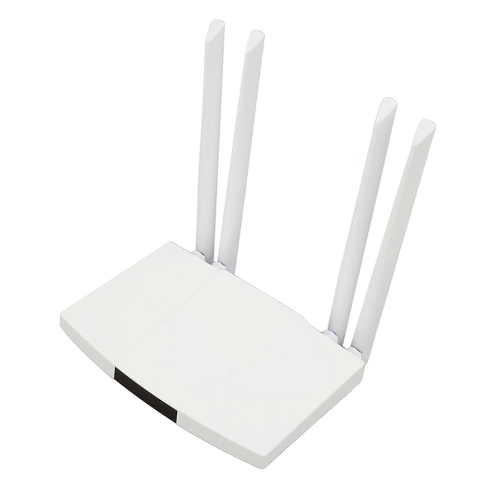 4G WiFi Router 300Mbps 4 Antennas Micro SIM EU Plug White