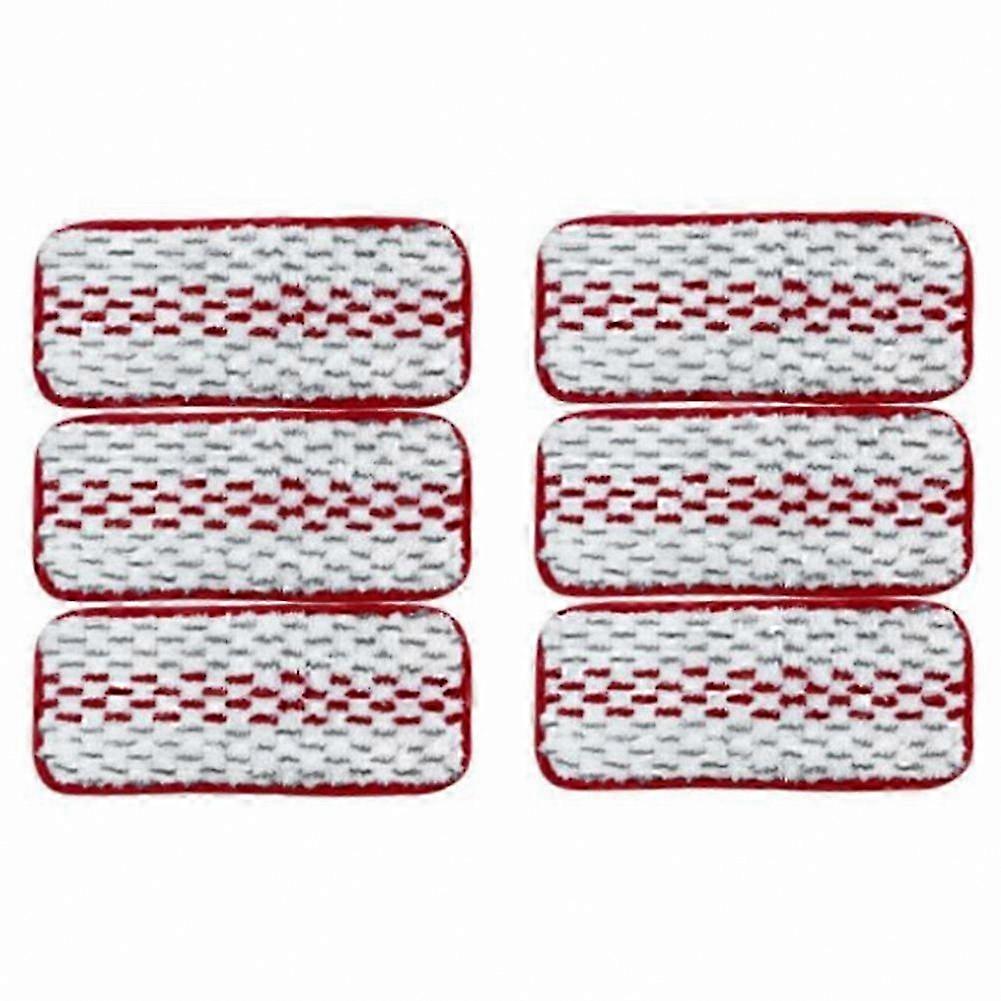 6-Pack Microfiber Mop Cloths Compatible with Mop Head Pads for Easy Clean Mopping System Accessories