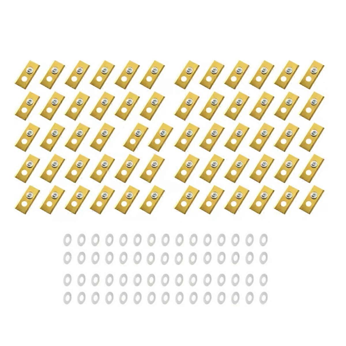 60 Pcs Replacement for Luba & Yuka All Series Replacement Robotic Lawnmower Gold