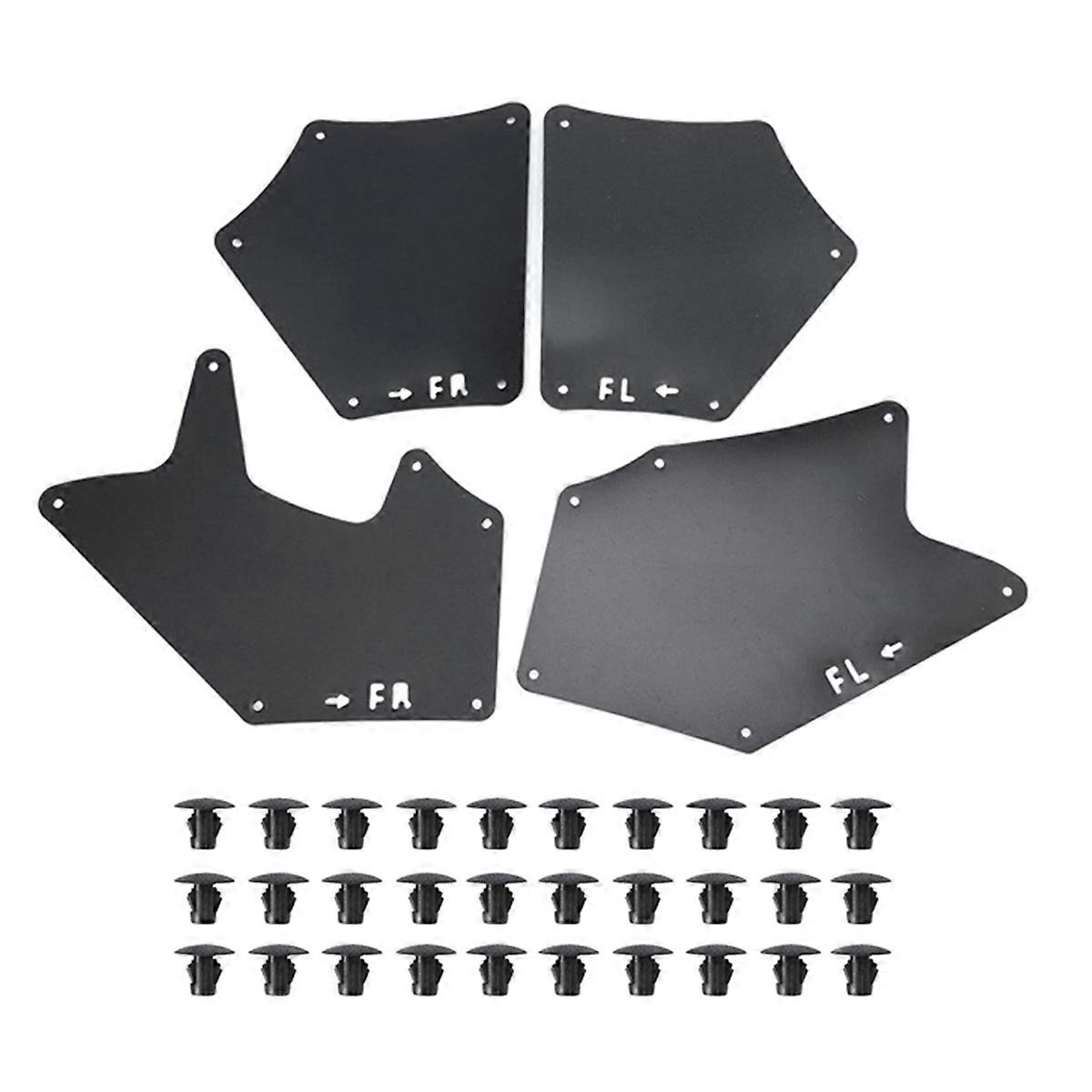 Car Engine Splash Guards Splash Shield Seals for 07-21 Car Mudguards Front Liner Mud Flaps