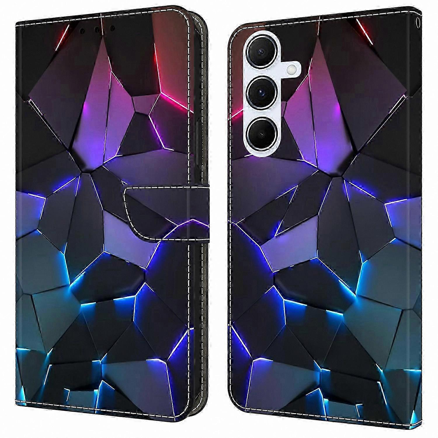 Pattern Printed Flip Stand Phone Case with TPU+PU Leather for Galaxy A54 5G