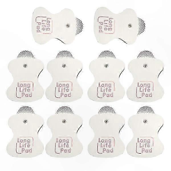 Electrode Pad Replacement for Massagers, Long Life Pads (10 Pack)