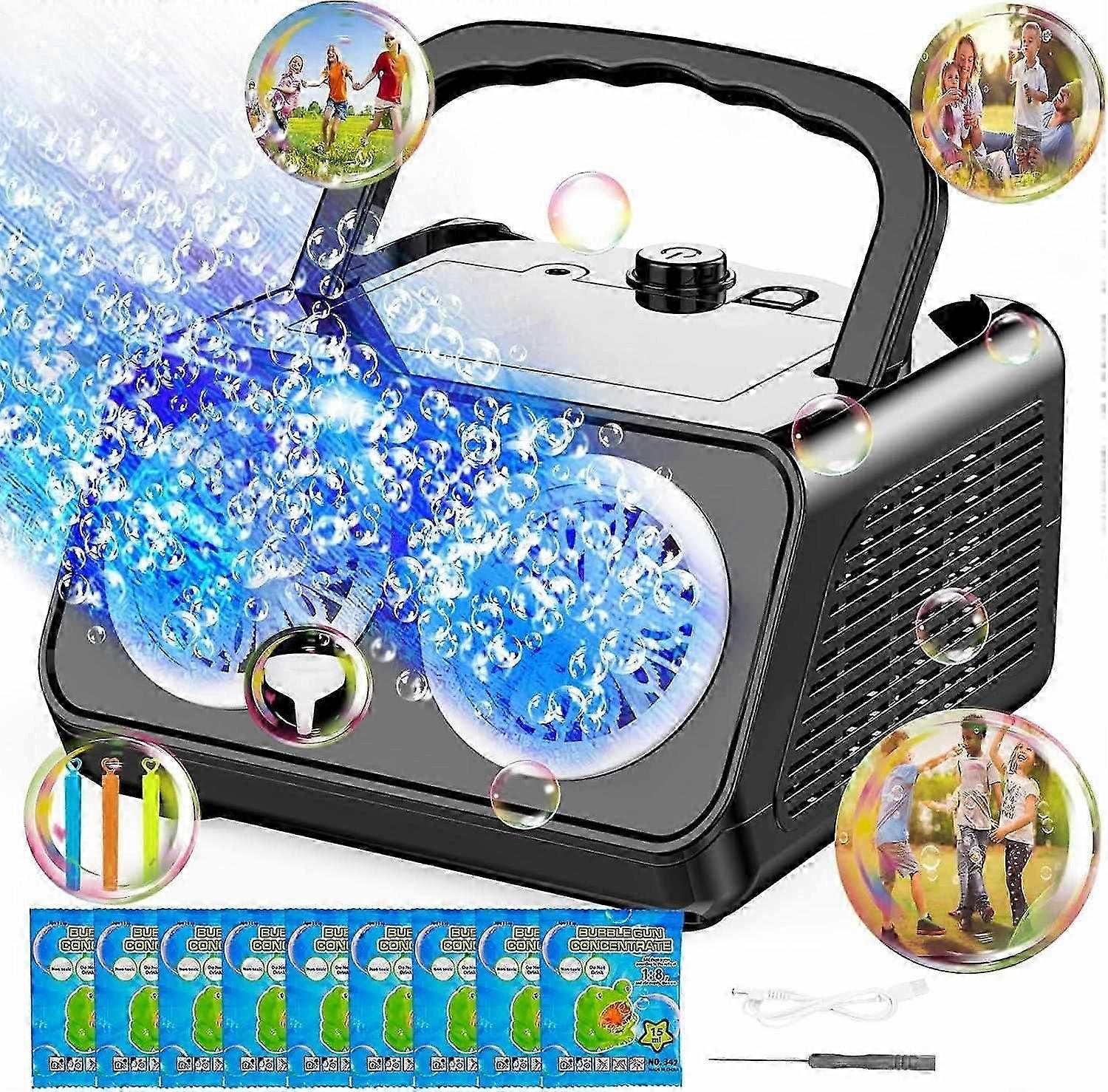 Bubble Machine, Automatic Bubble Machine for Kids 20000+ Bubbles/Minutes