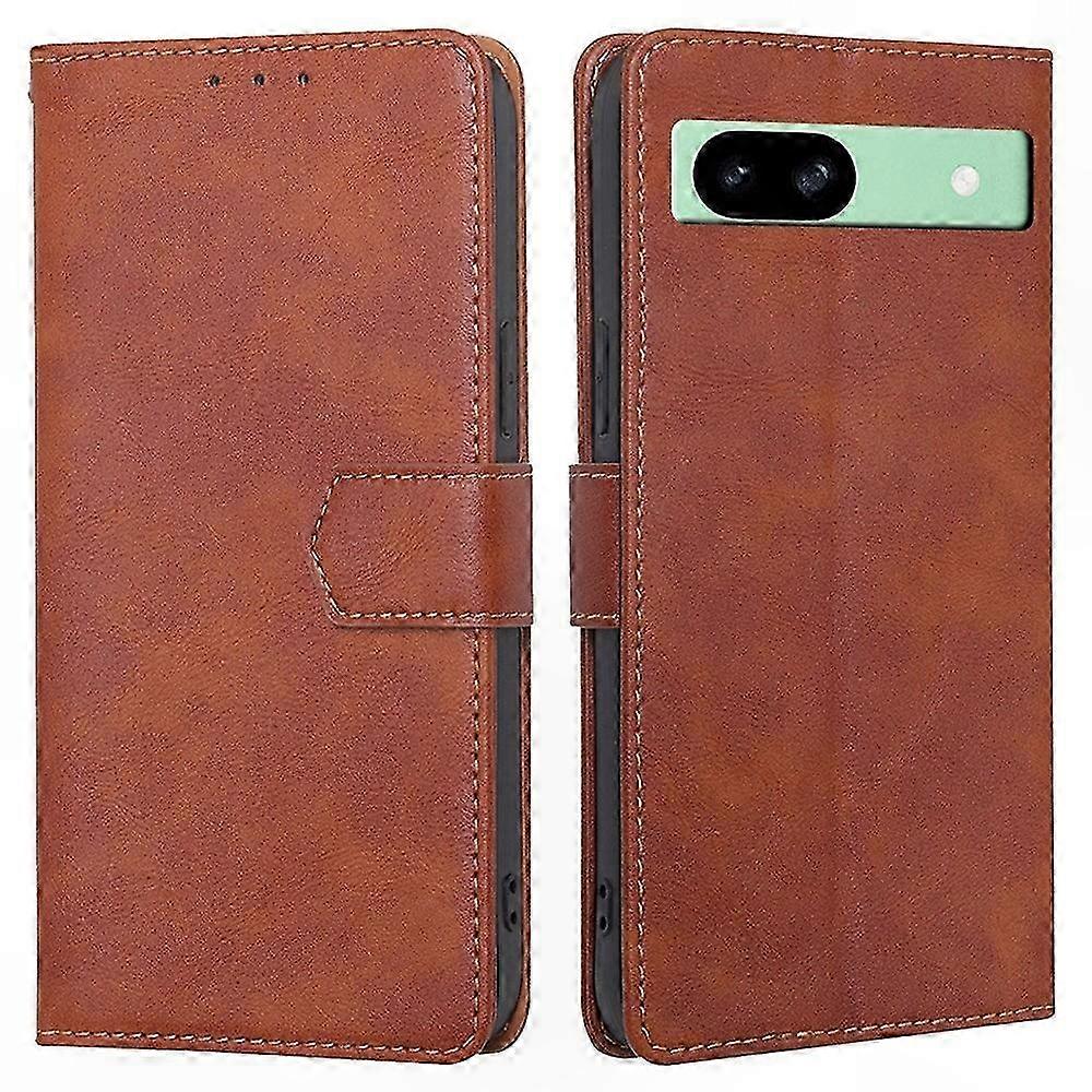 Magnetic Clasp RFID Blocking Wallet Leather Case Cover for Pixel 8a Phone