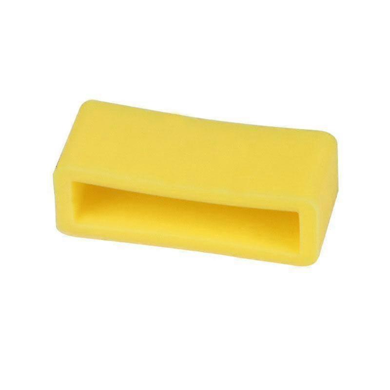 5-Pack Watch Accessory Ring Silicone Replacement Ring Strap Holder 22mm, Yellow