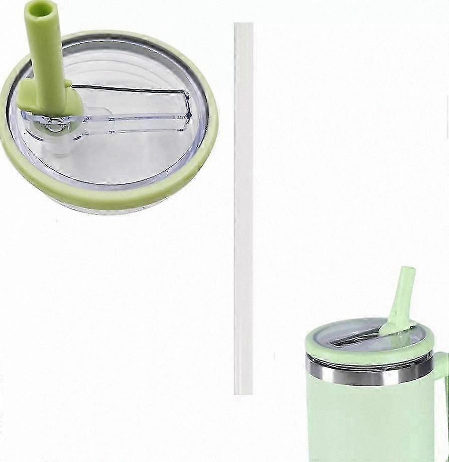 40 Oz Tumbler Replacement Flip Straw Lid Compatible with Stanley Quencher