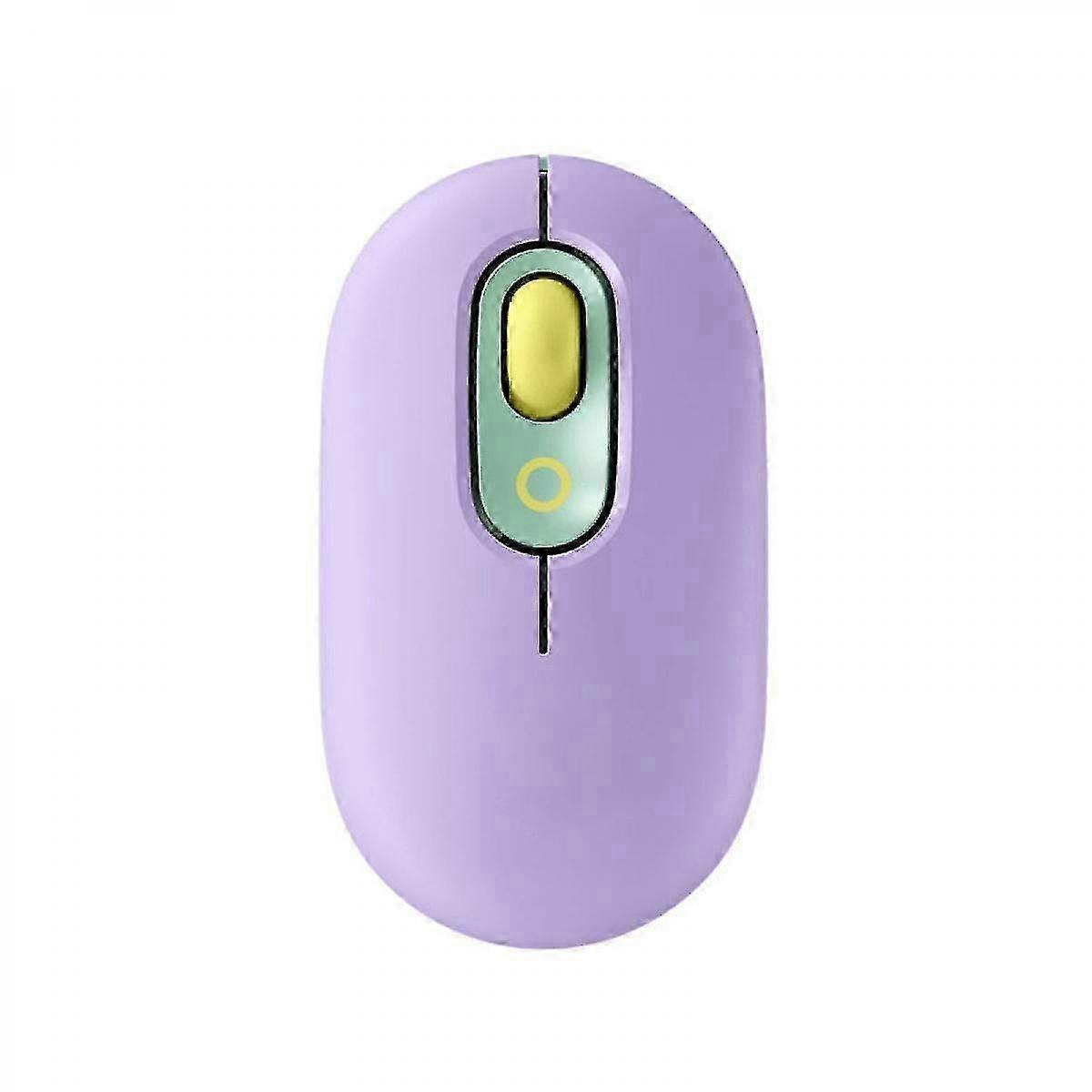 2025 POP Mouse, Wireless Mouse with, SilentTouch Technology, Precision/Speed Scroll,Purple