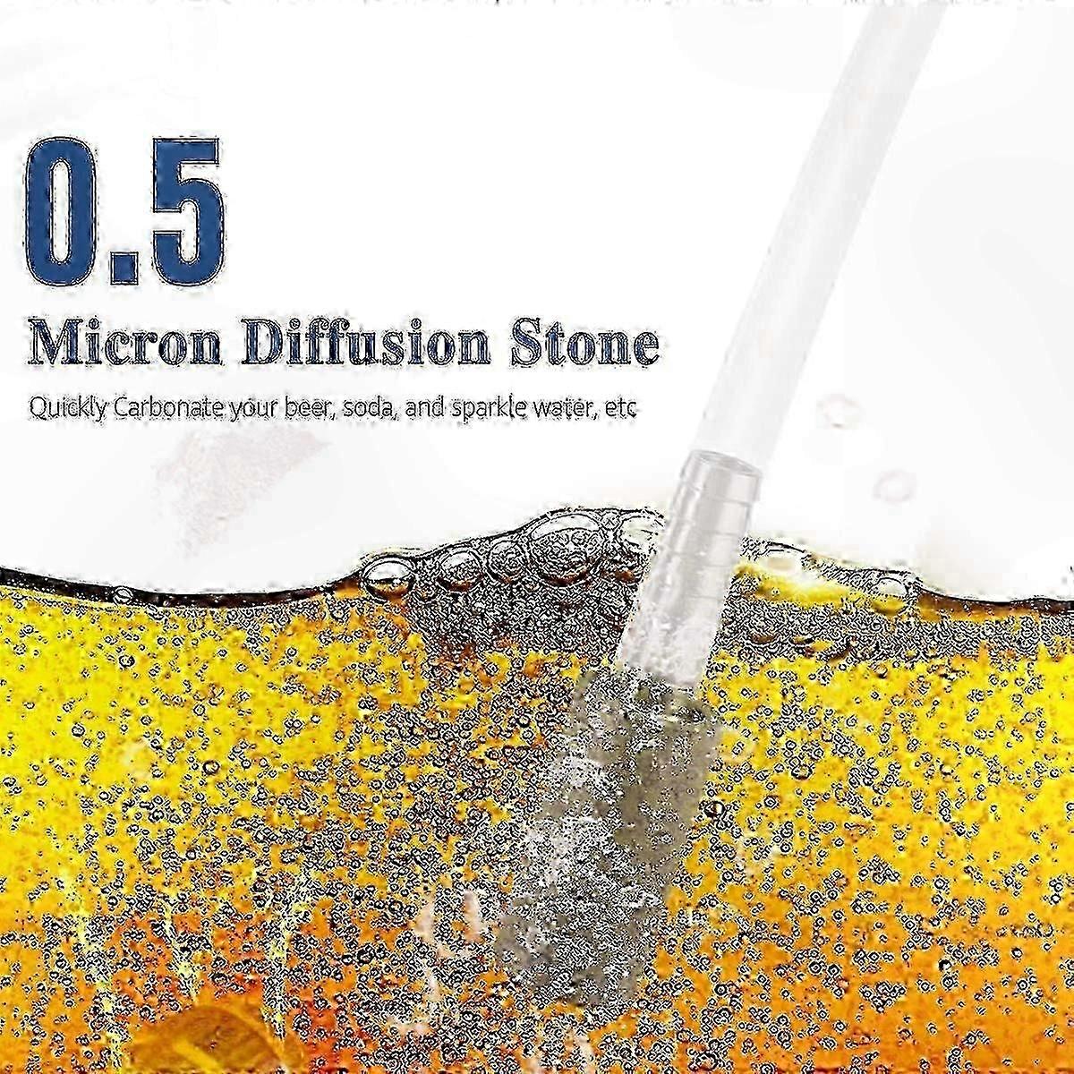 Homebrew Wine Aeration Tool, 0.5 Micron Stainless Steel Diffusion Stone for Carbonation