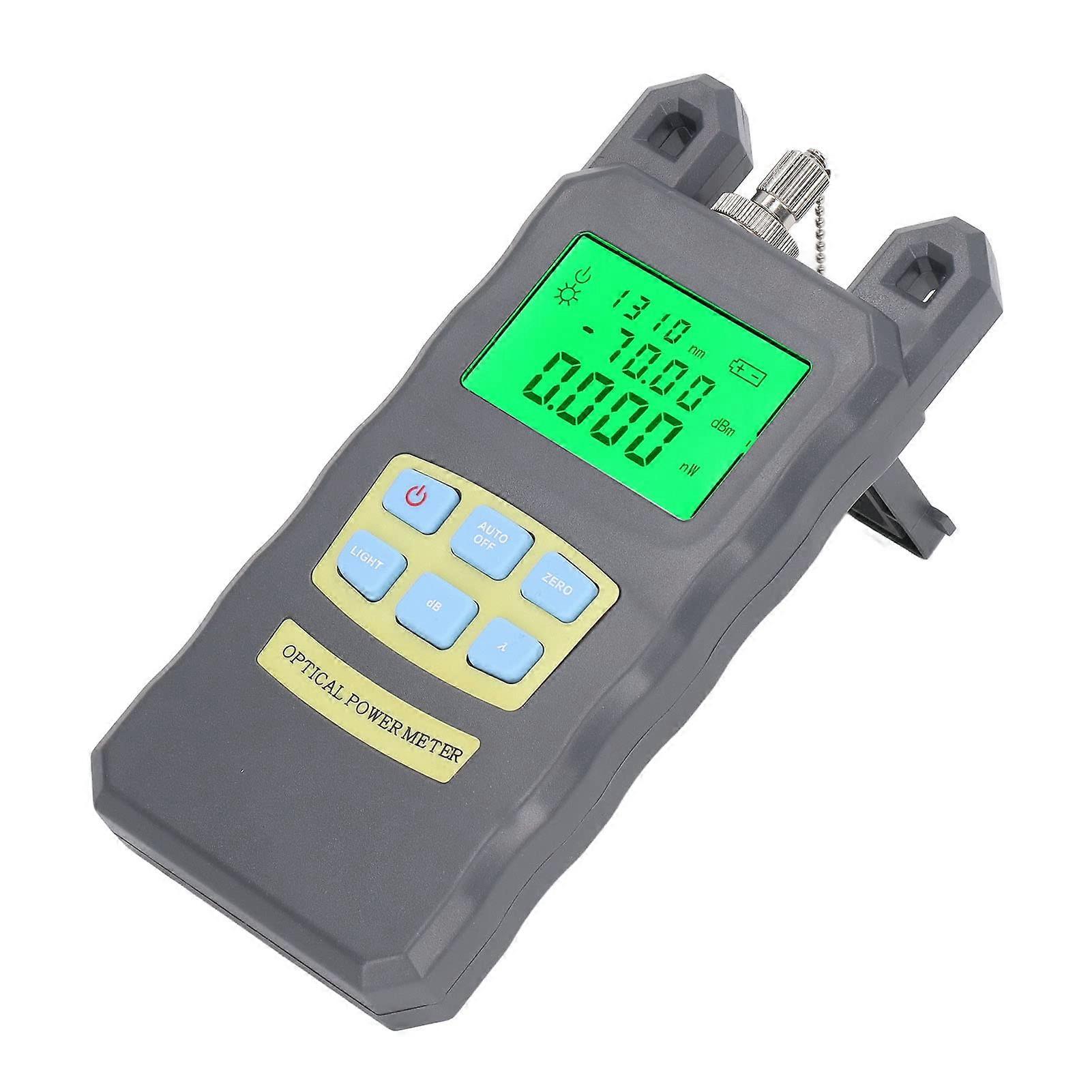 Optical Power Meter Fiber Optic Tester ABS Material with SC FC ST Universal Interface for Accurate Light Measurement
