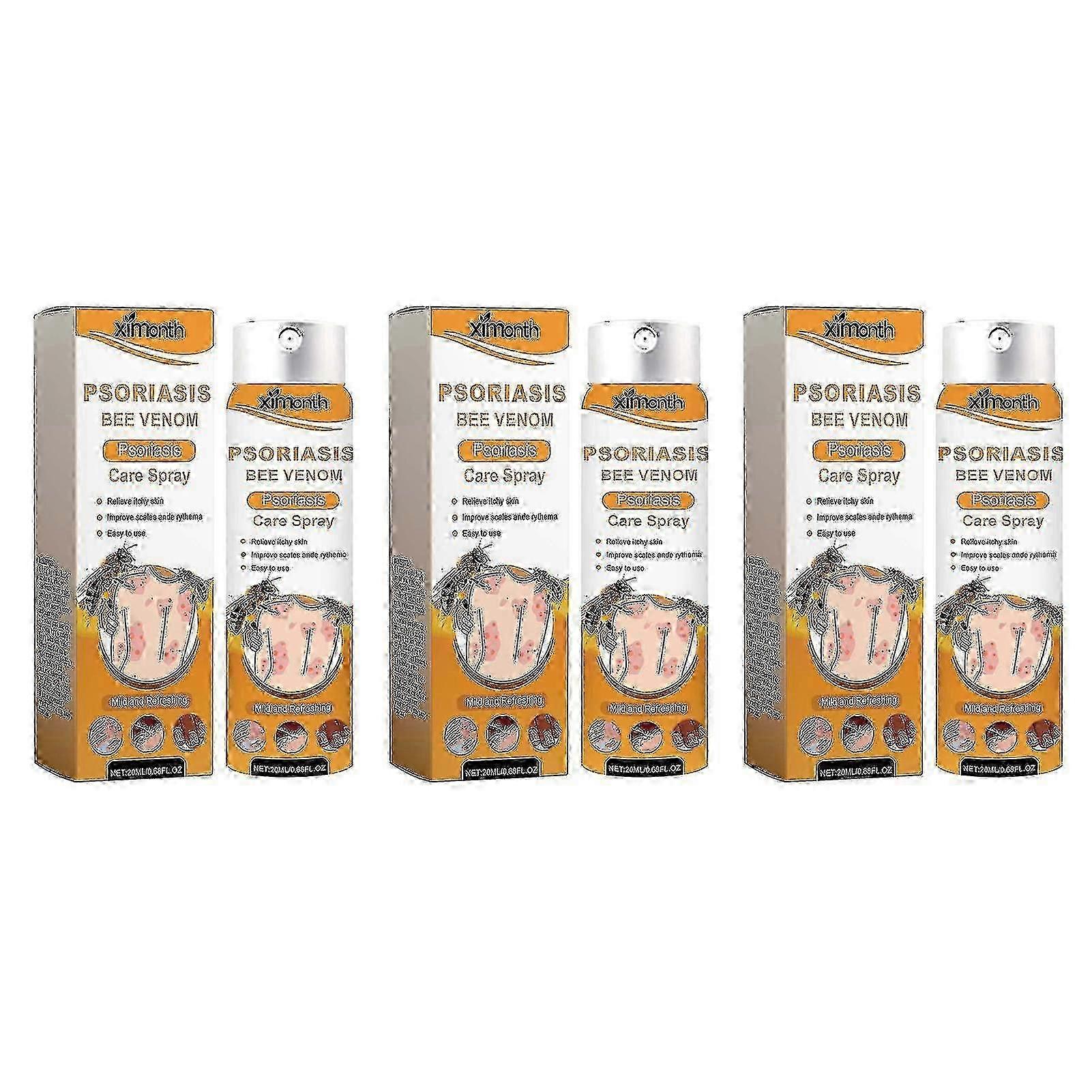 乾癬用蜂毒スプレーポータブルかゆみ止めボディケア液 すべての肌タイプに対応
