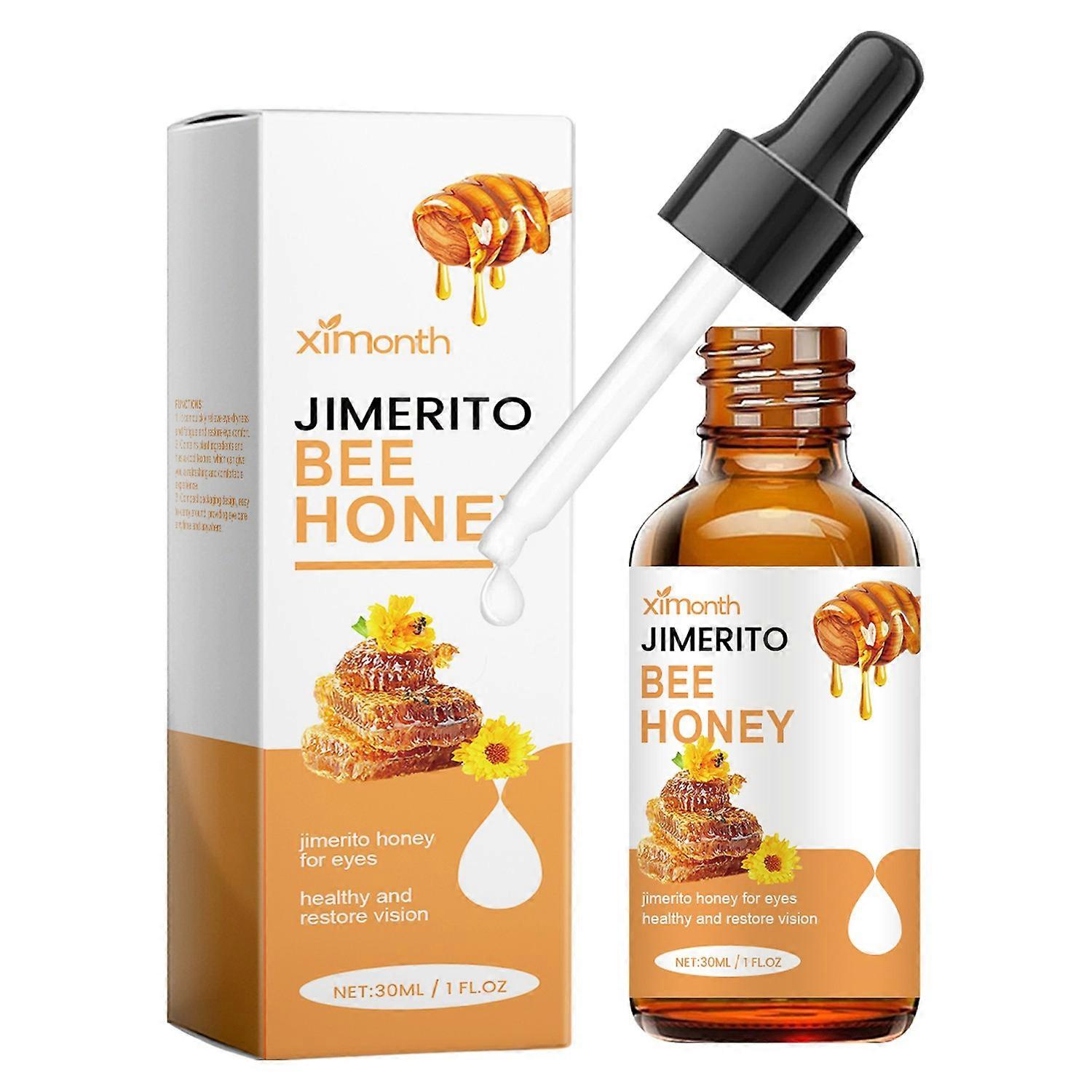 1-6pcs XIMONTH 30ml Honey Eye Care Solution for Dry Eyes Relief Moisturizing Lubricating Eye Drops