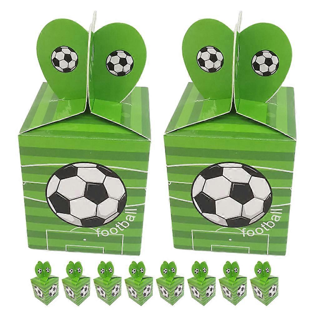 Paper Candy Boxes Football Party Boxes for Candy Storage 50Pcs