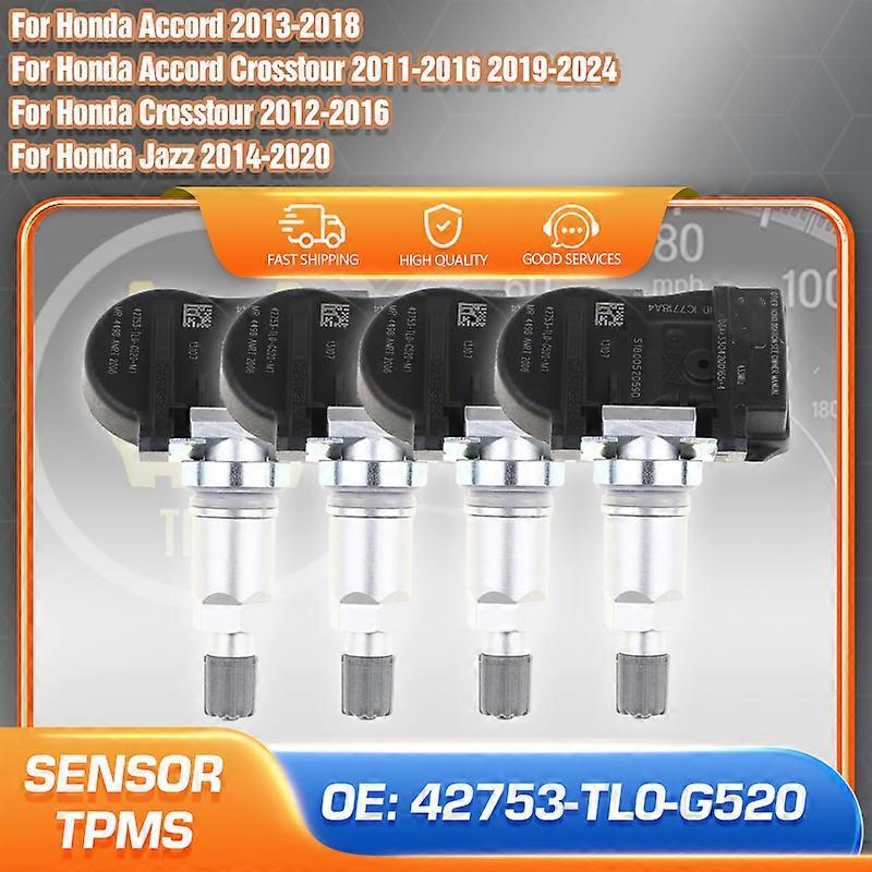 Applicable Car TPMS Sensor For Honda Accord Crosstour 2011-2024 Honda Jazz MK3 MK4 2014-2020 Tire Pressure Monitoring System 42753-TL0-G520