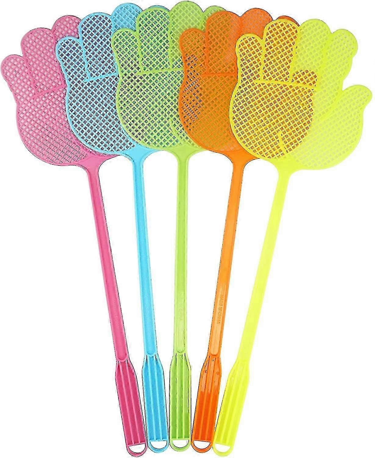 Fly Swatter - Funny Hand Shaped Fly Swatters -durable - Colorful, Pack Of 6