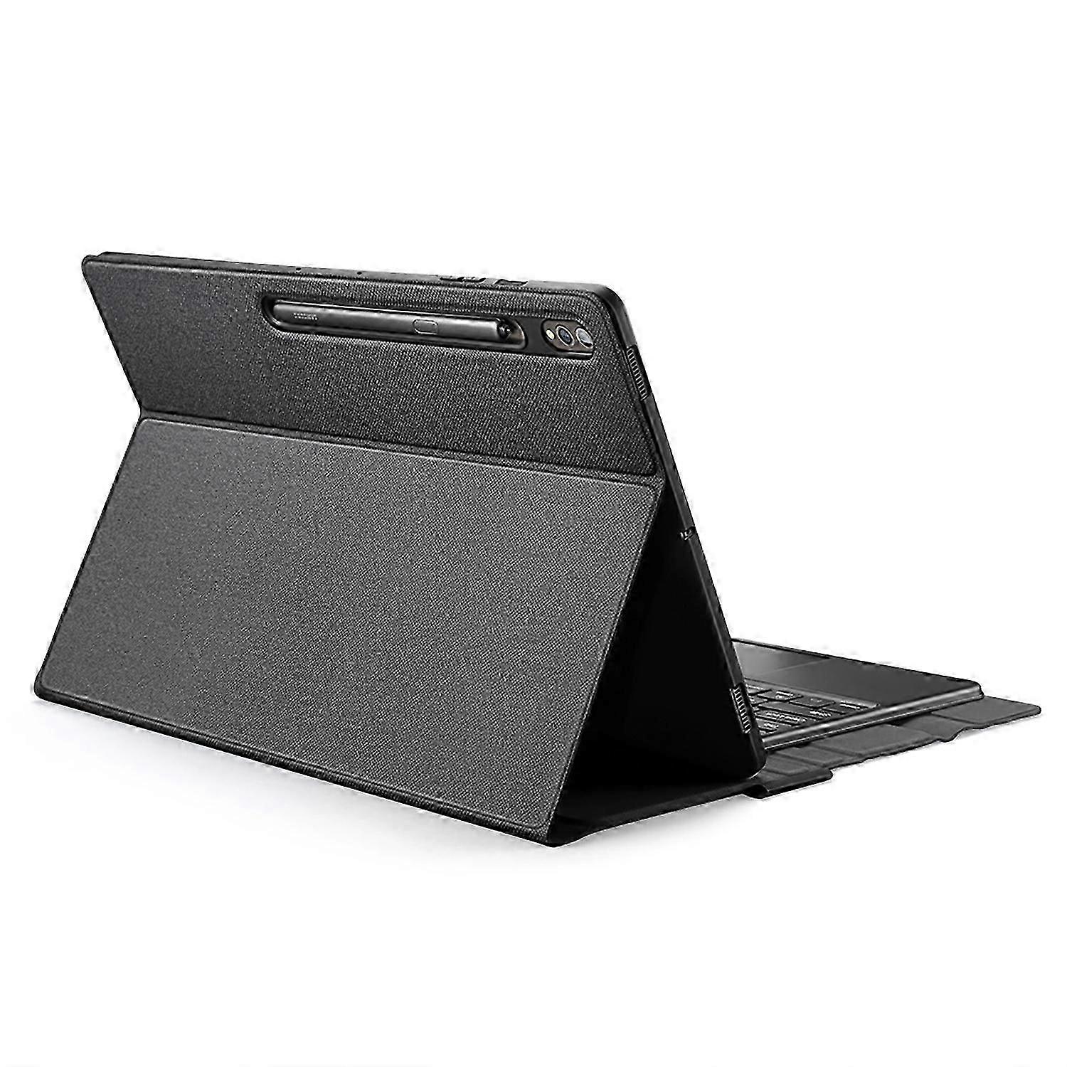 For Samsung Galaxy Tab S10 Ultra Bluetooth Keyboard + Tablet Leather Case