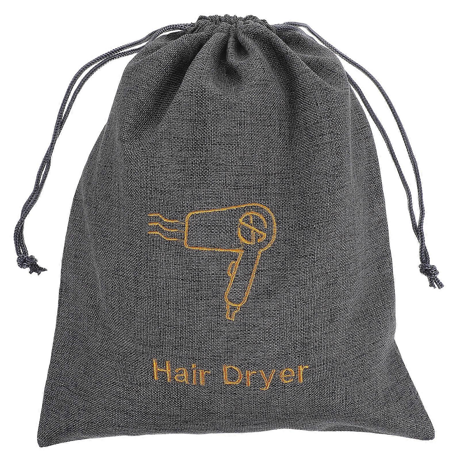 Portable Hair Dryer Storage Bag with Drawstring Waterproof and Dustproof