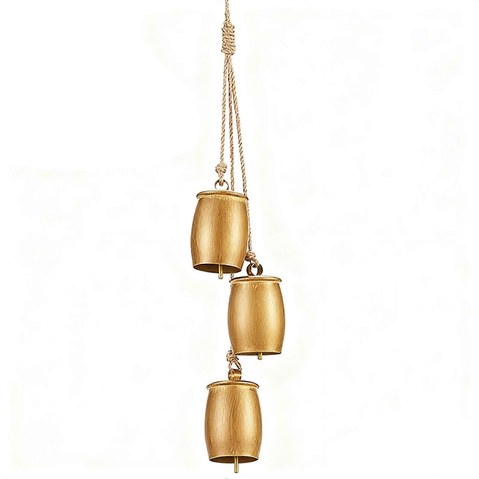 Decorative Cow Bells with Hanging Rope Vintage Charm Rustic Elegance for Any Home for Christmas Tree Ornament