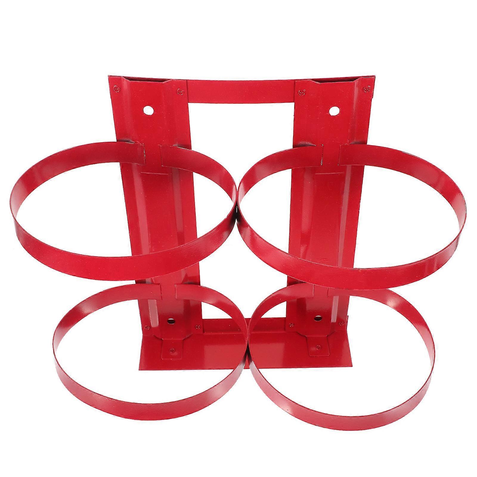 Fire Extinguisher Holder for Fire Extinguisher Commercial Buildings Construction Iron Red for Storage 1Pcs