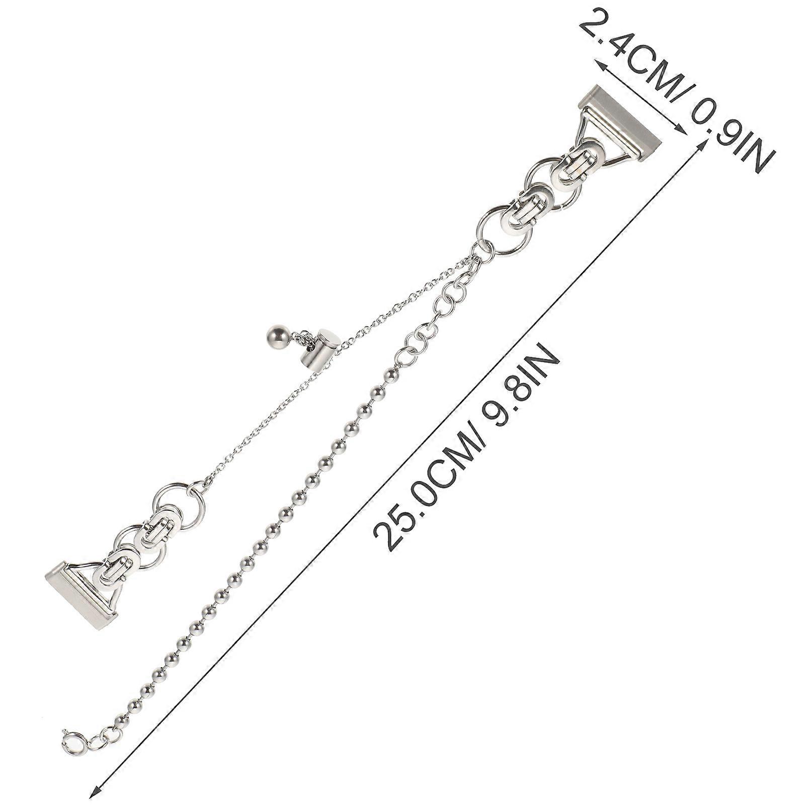 Metal Watchband Chain Watch Strap for Versa3 Sense 3Pcs