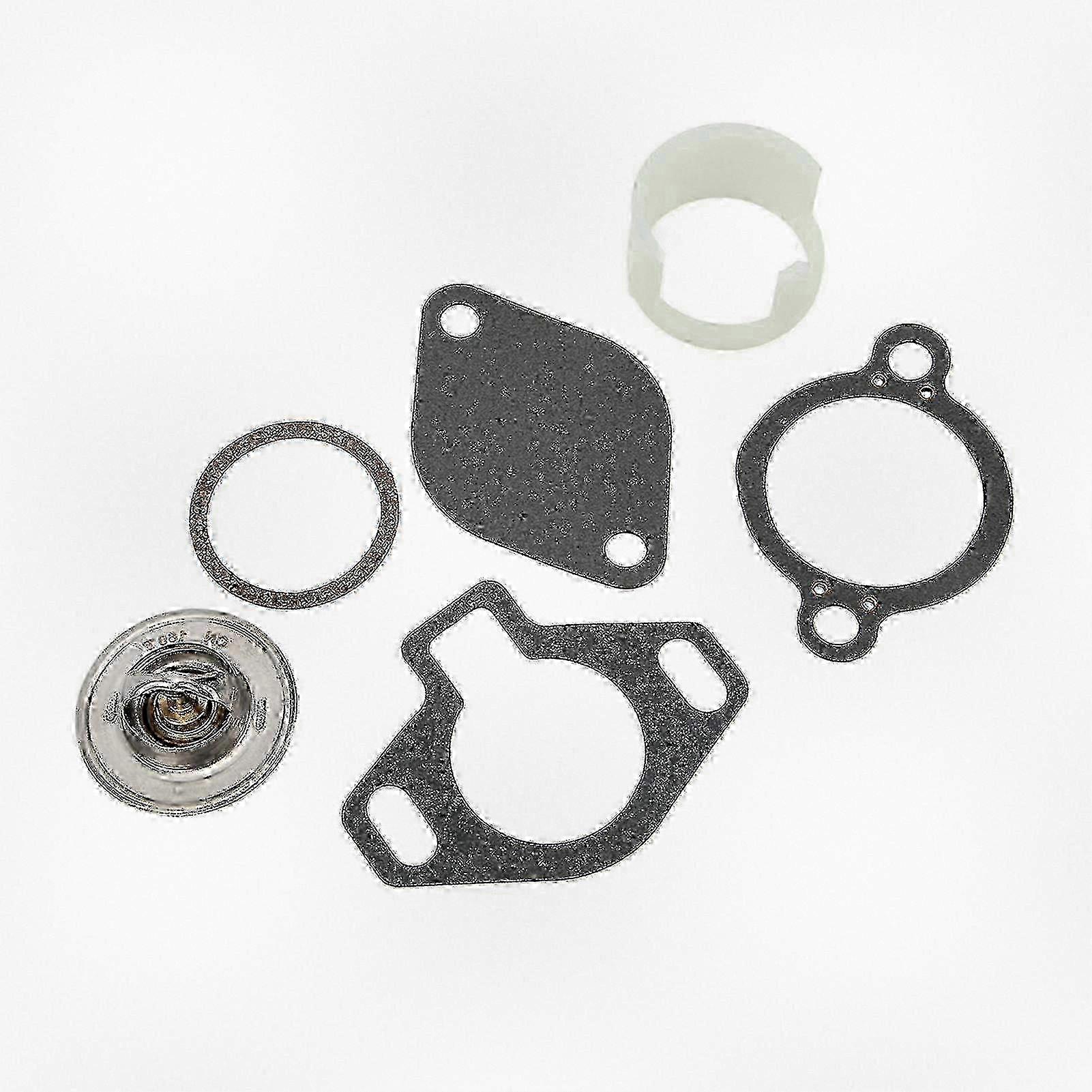 Thermostat Kit 807252Q5 Replacement for Mercruiser Engines with Sleeve, Compatible with 4.3L 5.0L 5.7L 7.4L 8.2L GM 1987 & Newer Models
