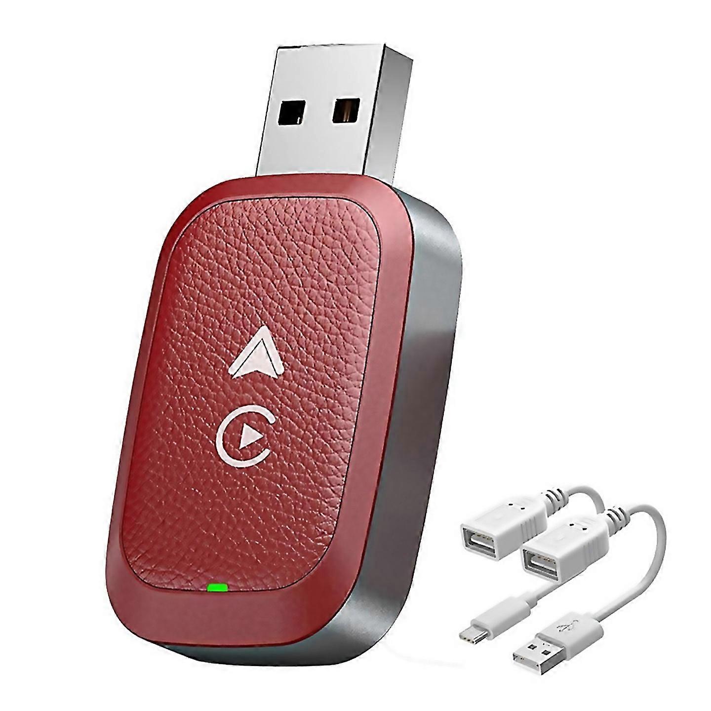 For Car Navigation Android Auto Interconnection Conversion Box Red