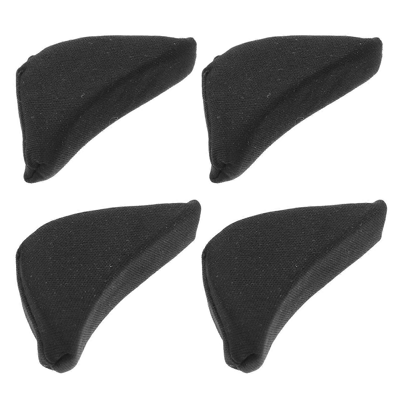 Relief Shoe Filler Sponge Toe Plug for Comfortable Fit 2Pair Black