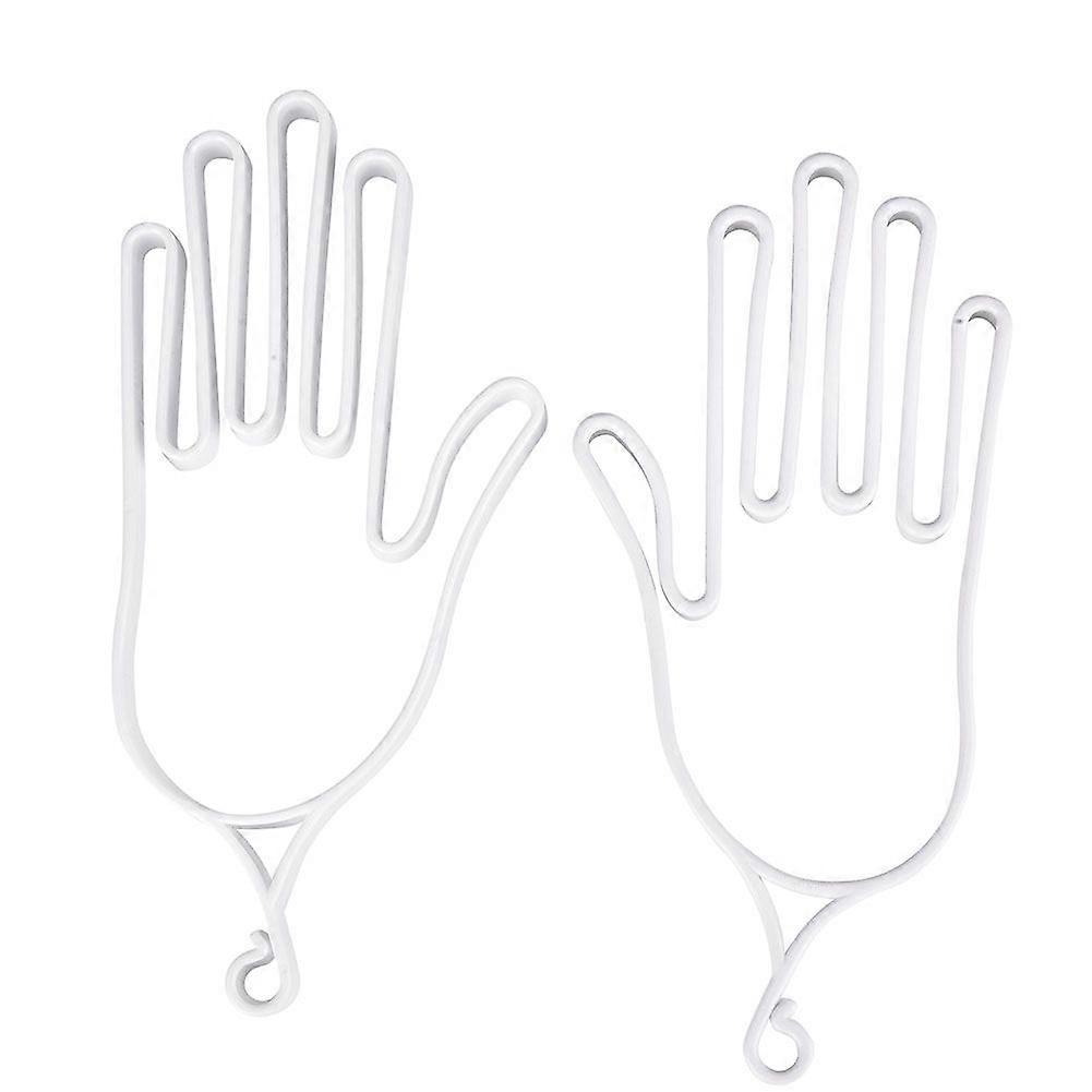 2Pcs Multipurpose Plastic Golf Gloves Keeper Support Stretcher Accessory Equipment(White)