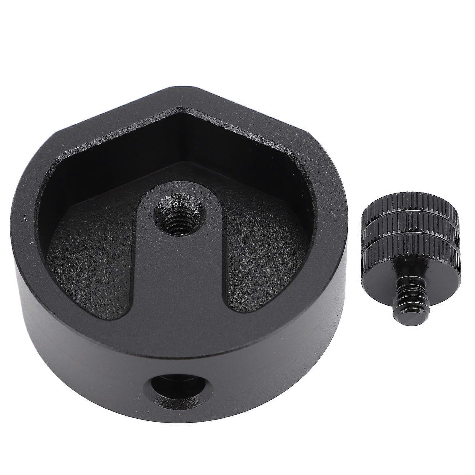 Satellite Antenna Tripod Adapter Aluminum Alloy Secure Connection Tripod Mount Adapter for 1/4in- 20 and 3/8in-16 Base Adapter