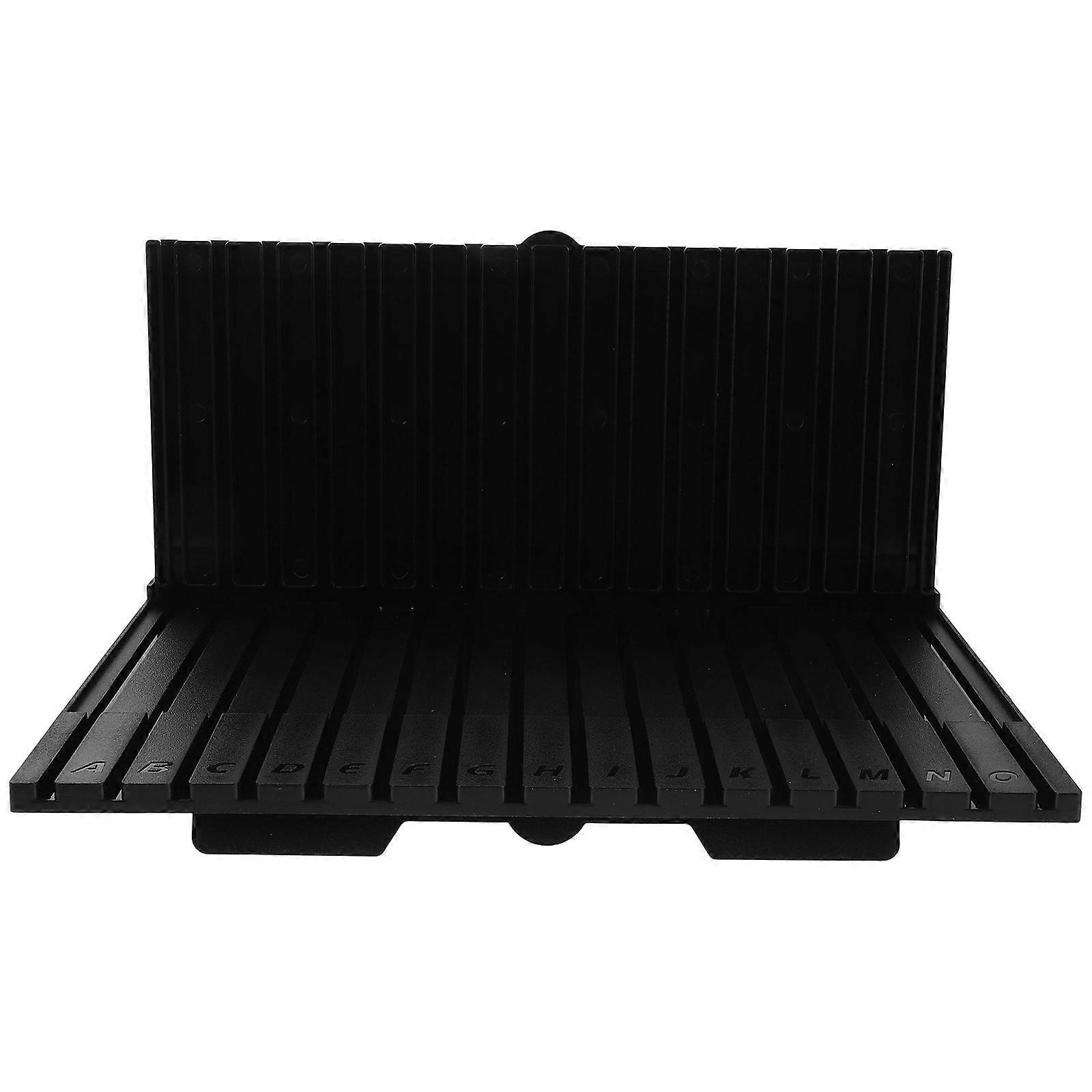 Model Pieces Shelves Organizer: Model Piece Rack Compatible for Gundam Black with Letter Grouping Easy Classification - Hobby Desktop Storage Organize