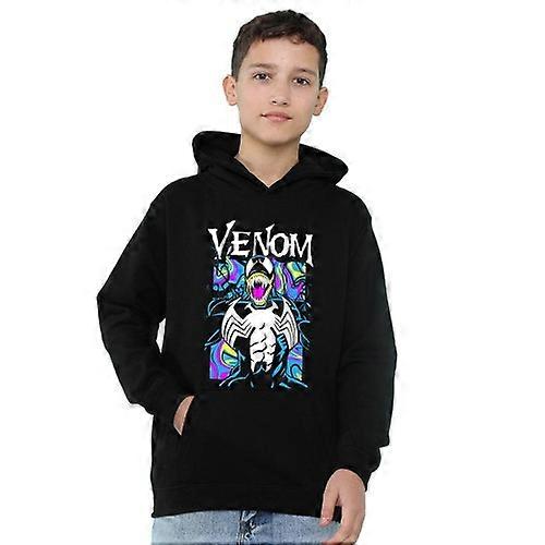 Marvel Childrens/Kids Venom Marbled Pull Over Hoodie