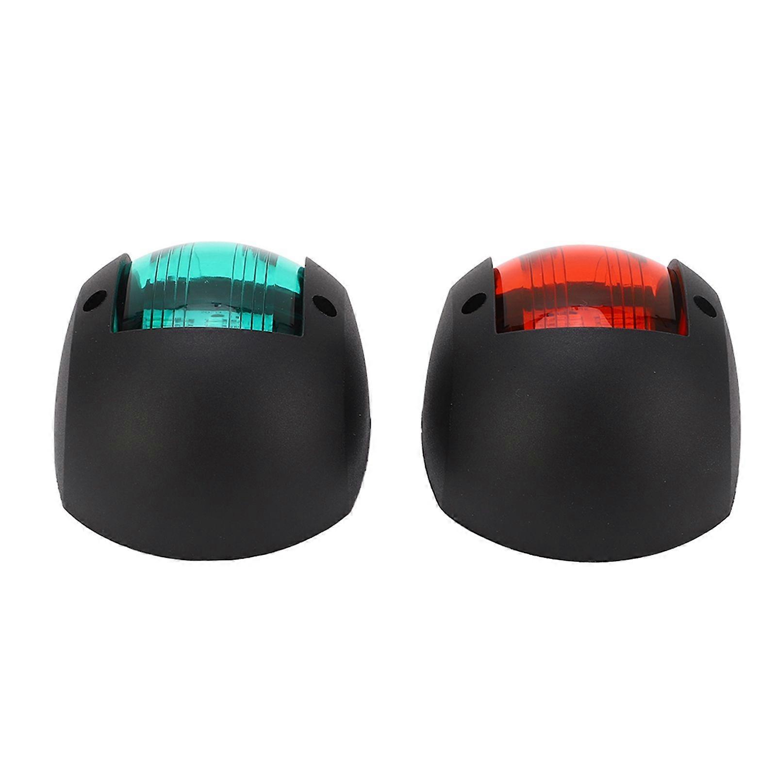 2pcs Left Red Right Green Boat Sidelight LED Weatherproof Navigation Lamp for Yacht Boat
