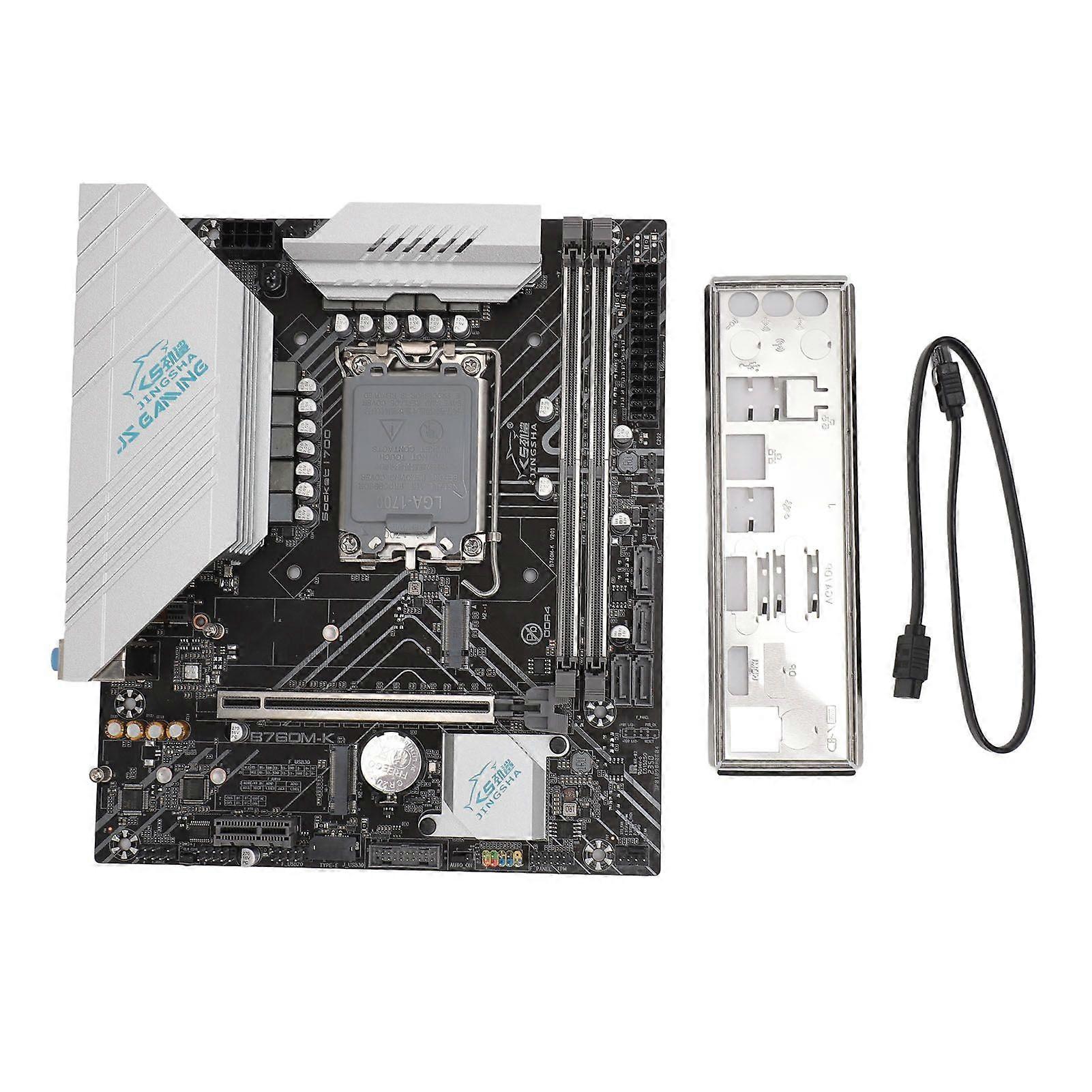 B760M K DDR4 Motherboard LGA1700 for Intel GEN12/13 Series MATX Mainboard with PCIe 4.0 M.2 Slot SATA3.0 USB 3.0 Aura Sync RGB