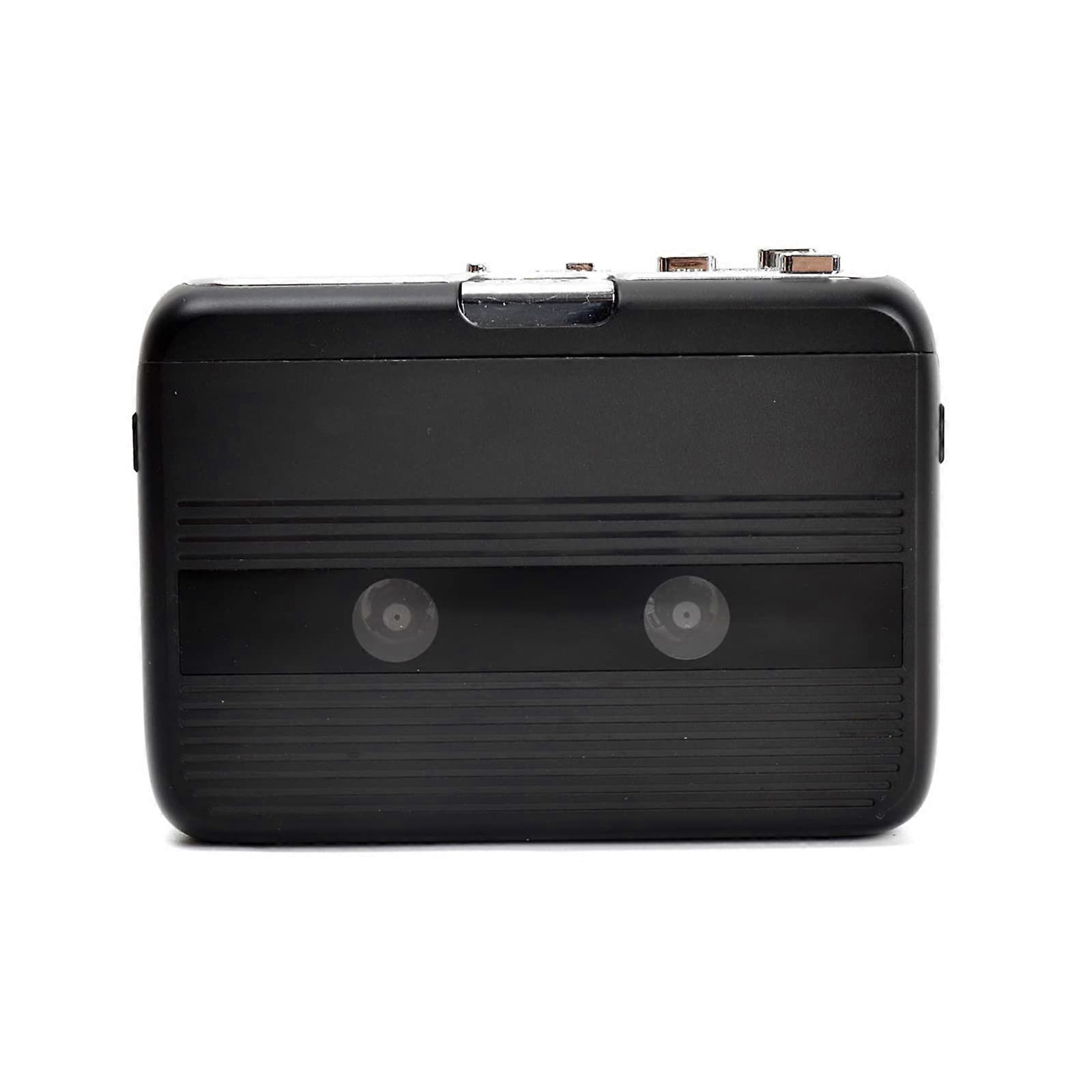 Portable Cassette Player With FM Radio And Bluetooth, Tape Player, Battery/USB Powered, For Speaker Or Headphone, Black