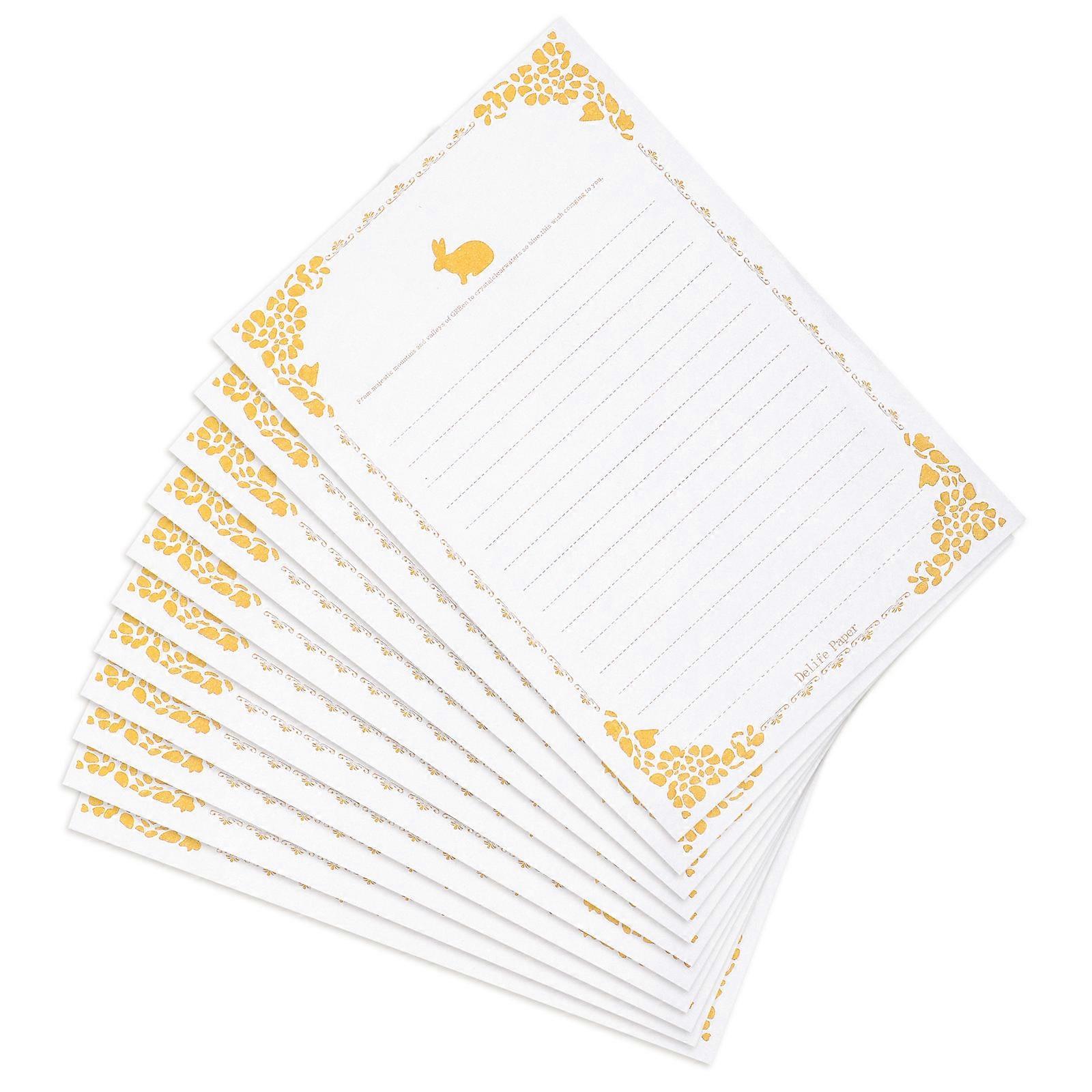 Aesthetic Paper 20 Sheets Vintage Letter Papers Perfect For Announcements 21x14.5cm Durable Craftsmanship