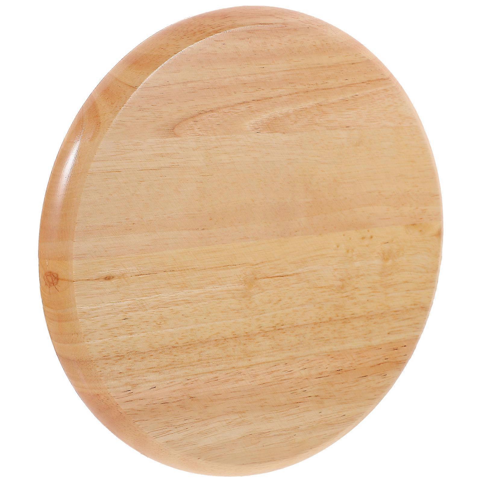 Stool Wood Seat Round Stool Accessory for Daily Use 2Pcs Replacement