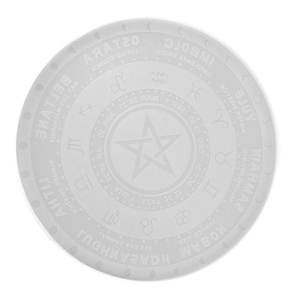 DIY Use Divination Mirror Shape Silicone Mold 2Pcs White Creative Mold
