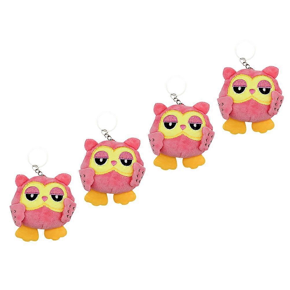Creative Key Pendants Plush Shape Bag Decors for Decoration 8Pcs