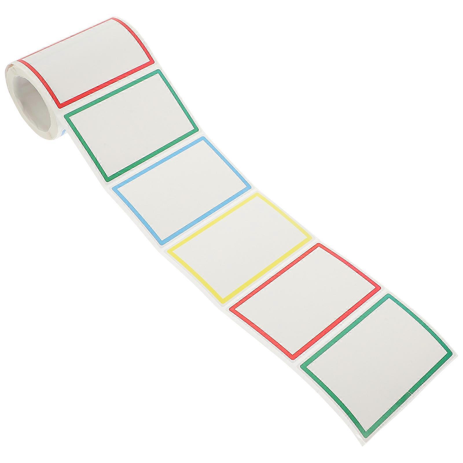 Home Office Classification Stickers Blank for Decoration 2 Rolls
