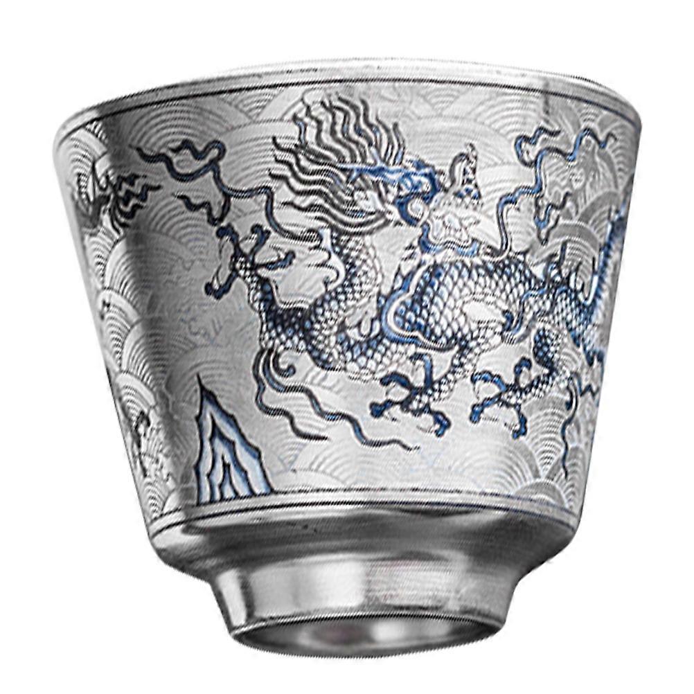 Kung Fu Tea Drinking Cup Set Crafted From Silver Perfect For Tea Tasting Occasions Offered In 5Pcs