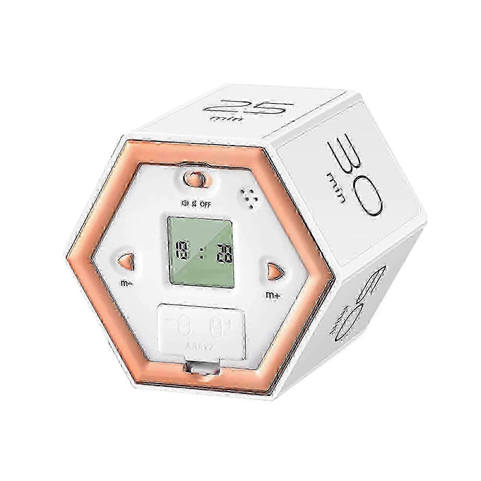 Digital Clock Timer Magnetic Cubes Timer Kitchen Hexagon Flip Timer 2025