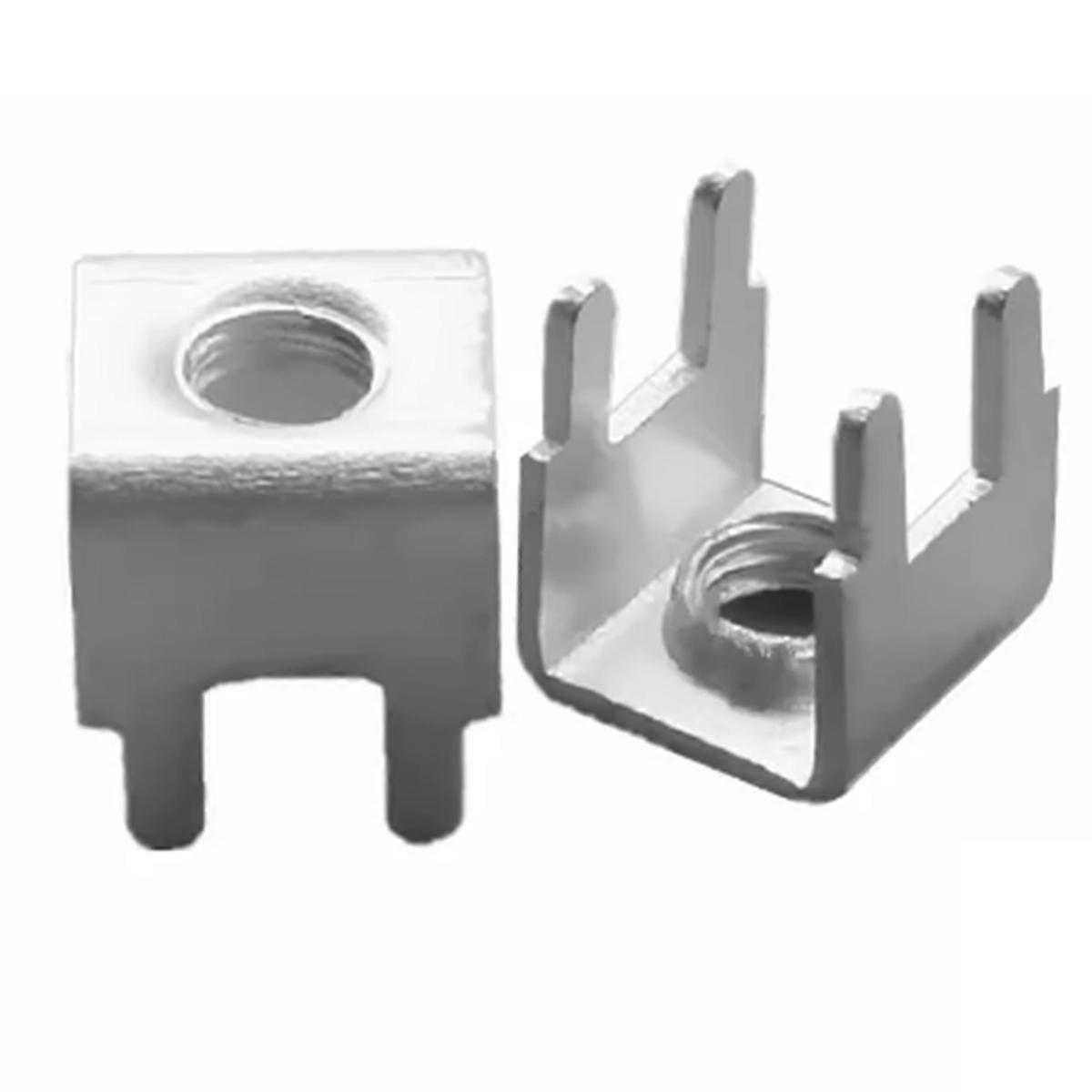 100pcs High 9.7mm PCB-11 Increase in Height PCB Welding Terminal M3 Circuit Board Terminal Connector with Screw