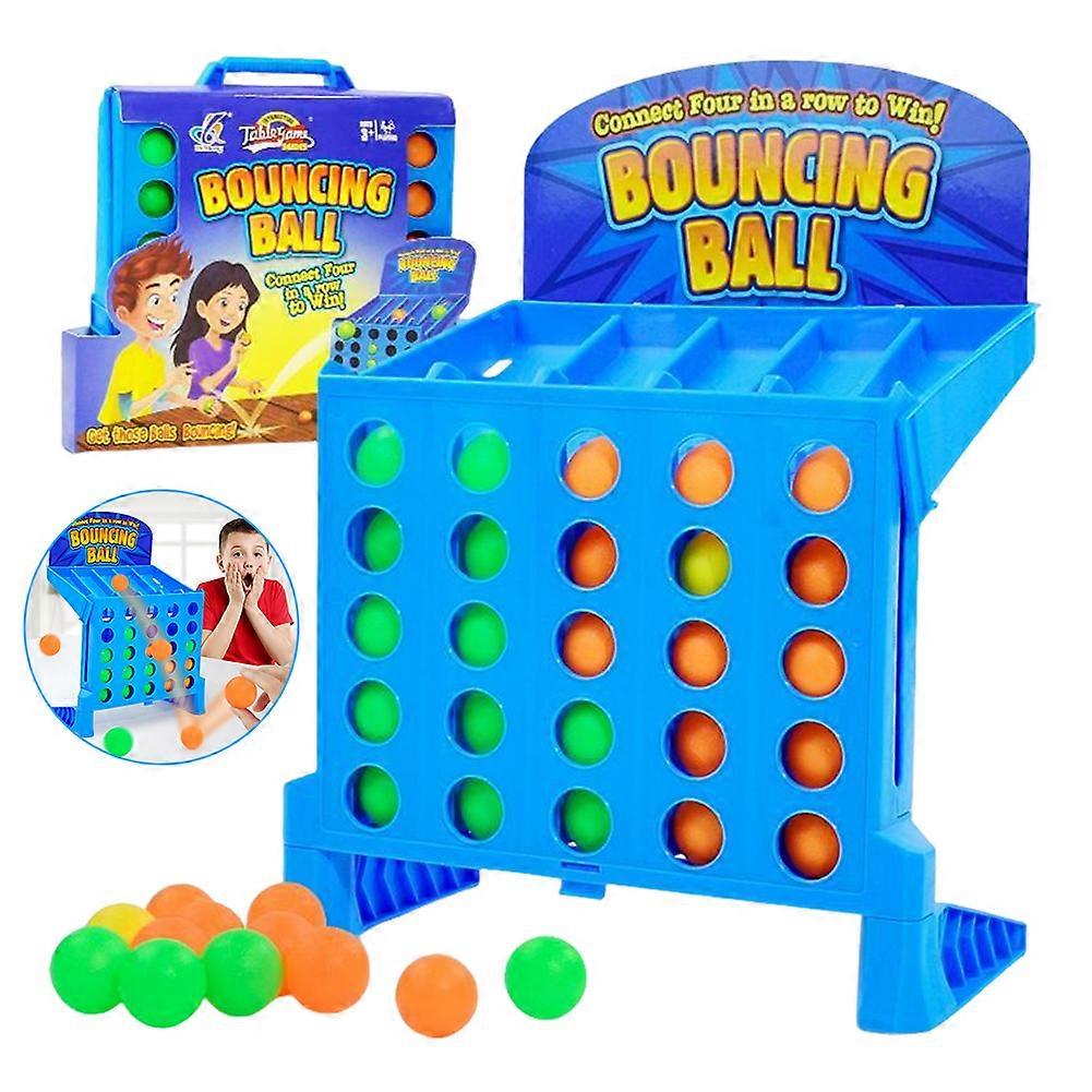 Bouncing Ball Game & Connecting 4 Shots Board Game for Kids Adults - Interactive Family Game Birthday Gift