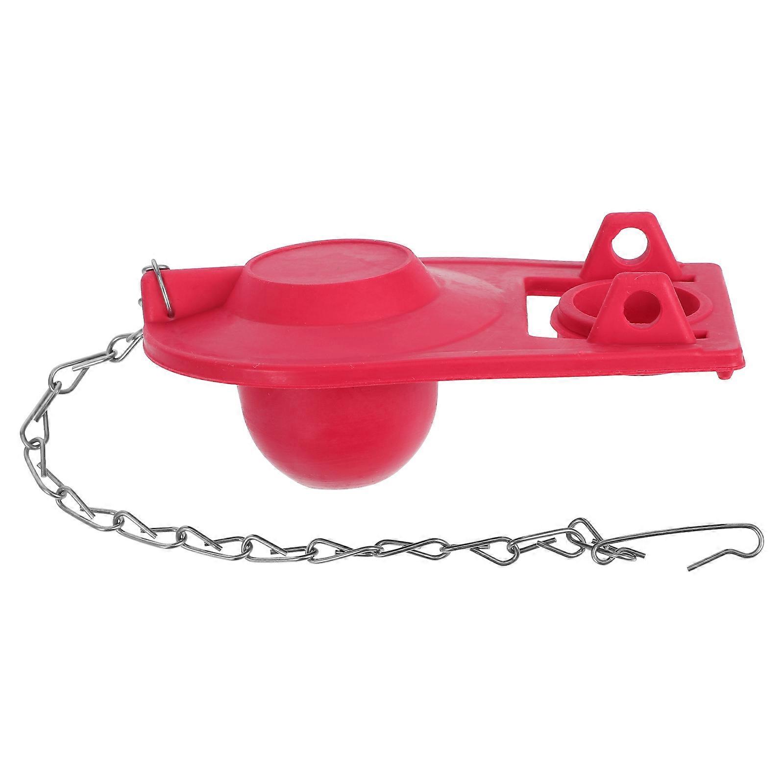 2Pcs Universal Toilet Flapper Kit Rubber For Household Repair Leakproof Design With Chain And Seal