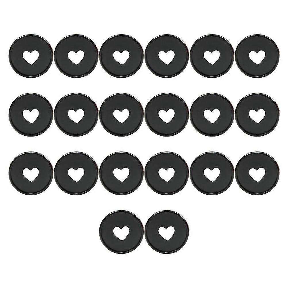 Planner Discs Loose Leaf Binder Discs for Book Binding 100Pcs Black Plastic